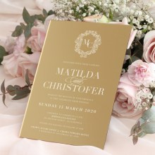 Aristocrat Mirror - Wedding Invitations - ACR-GLMR-WH-2 - 189296