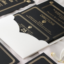 Gatsby Monochrome - Wedding Invitations - MB300-GG-01 - 185335