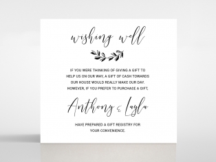 Paper Chic Rustic wedding stationery gift registry card