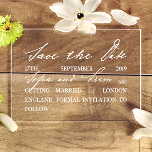Matching Save The Date Cards For Stationery Sets