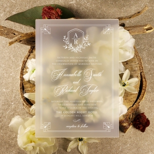 Acrylic Ace of Spades Invite