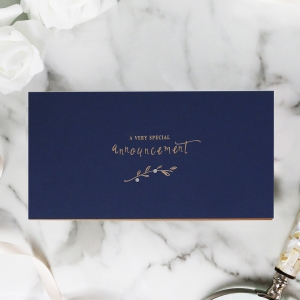 Forever Love Booklet - Navy Invitation Design
