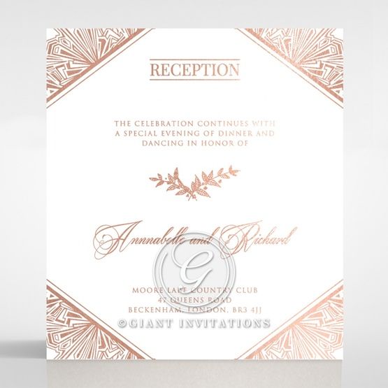 Ace of Spades reception card DC116076-GW-RG