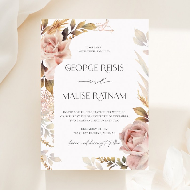Blushed - Wedding Invitations - KI300-CP-13 - 189390