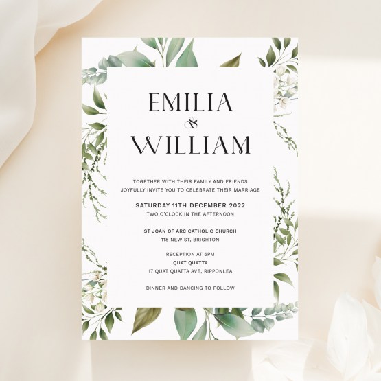 Botanica Frame - Wedding Invitations - KI300-CP-17 - 188131