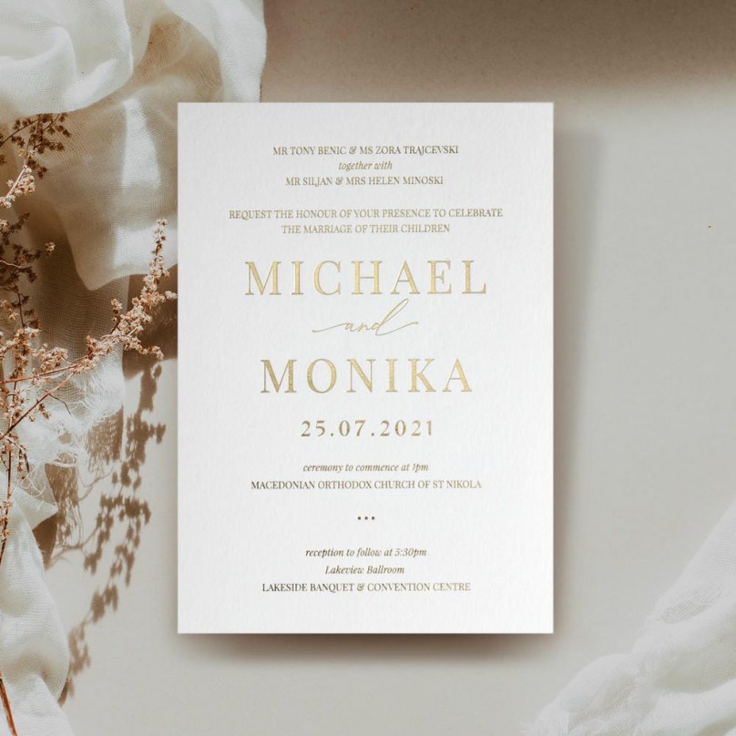 Modern Styling - Wedding Invitations - KI300-GG-07 - 189218