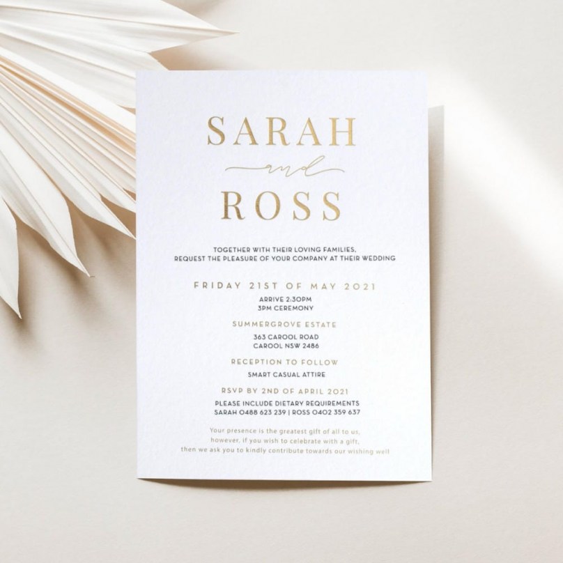 Sleek Combination - Wedding Invitations - KI300-GG-03 - 189220
