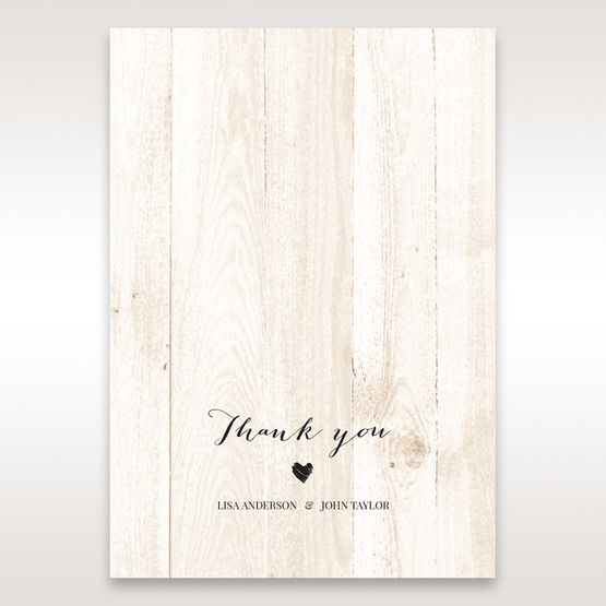 Brown Rustic Woodlands - Thank You Cards - Wedding Stationery - 4