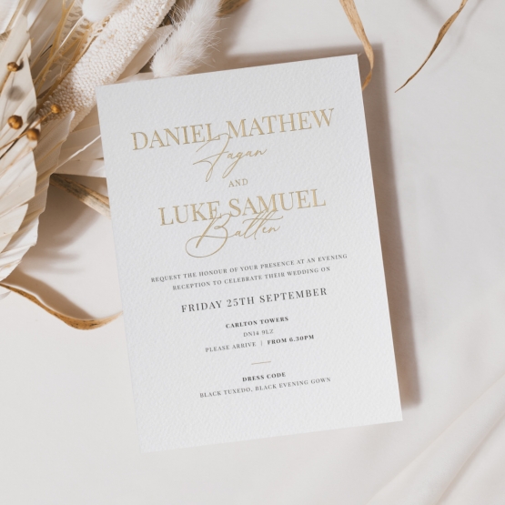 Classic Gold & Black - Wedding Invitations - TI300-GG-BL-01  - 184835