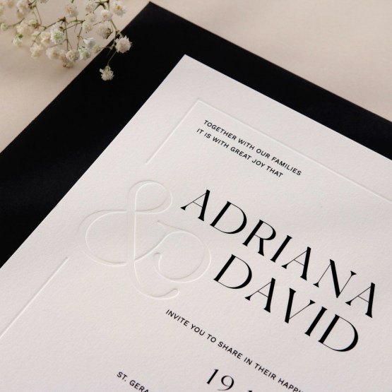 Blind Letterpressed & Frame - Wedding Invitations - IC330-PLP-B-02 - 189038