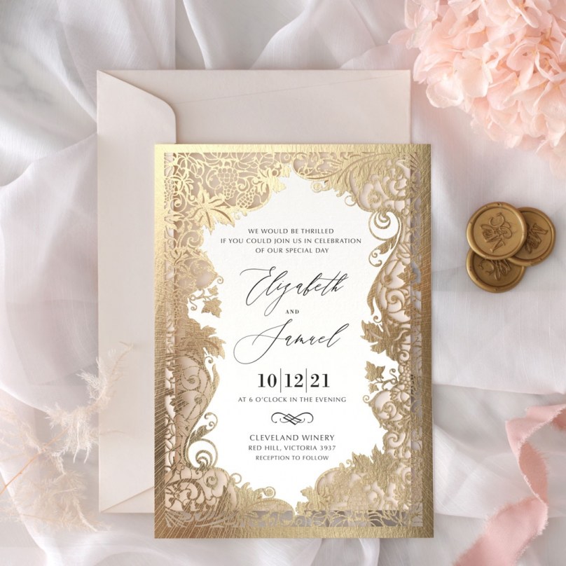 Truly Enamoured - Wedding Invitations - KI300-PLC-GG-01 - 189290