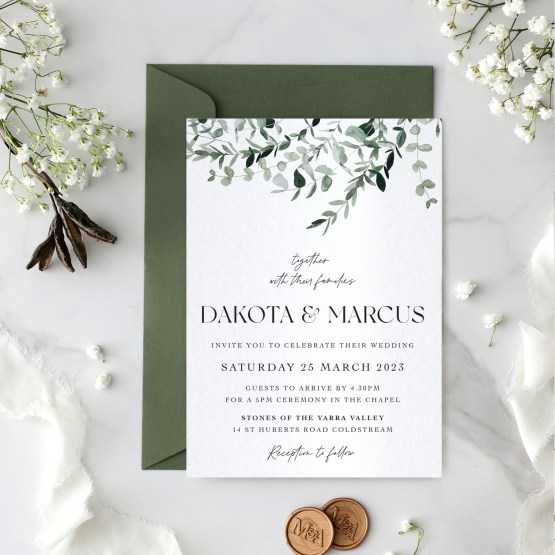 Eucalyptus Garland - Wedding Invitations - KI300-CP-21 - 188137