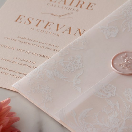 Vellum Wrapped Ensemble - Wedding Invitations - WP-CR07-RG-01-V - 188356