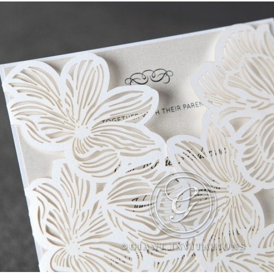 Floral Laser Cut Elegance - Wedding Invitations - HB11680 - 185032