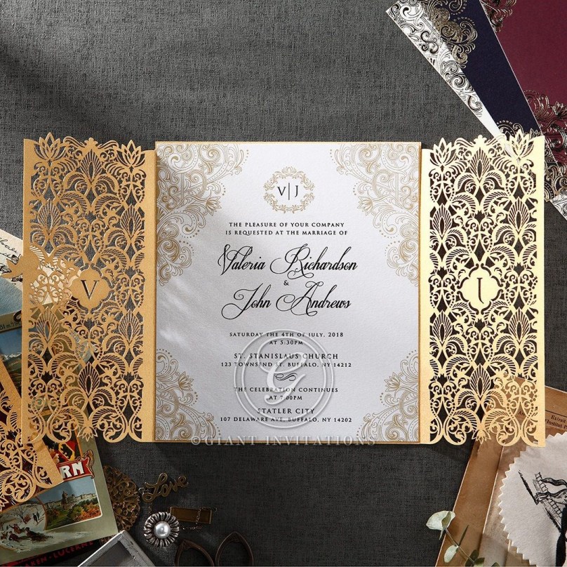 Imperial Glamour - Pearl - Wedding Invitations - LC-IG-GD. - 189387