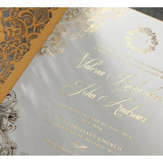 Imperial Glamour - Wedding Invitations - IWP19008-WHx - 188383