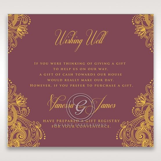 Imperial Glamour with Foil wishing well card DW116022-MS-F