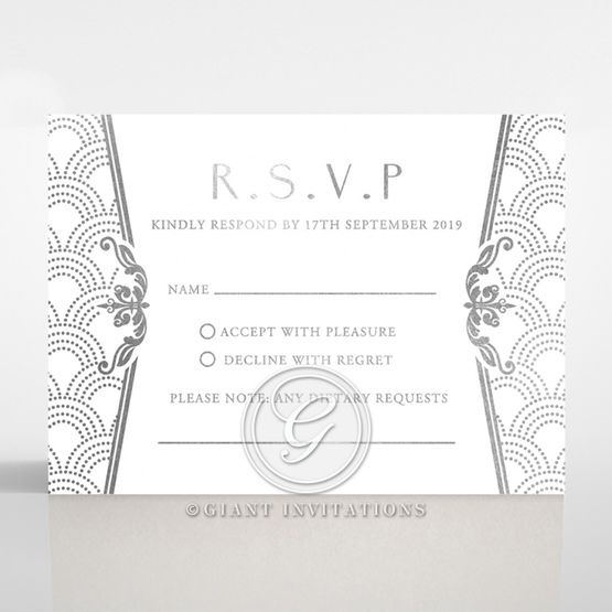 Luxe Victorian rsvp card DV116074-GW-MS