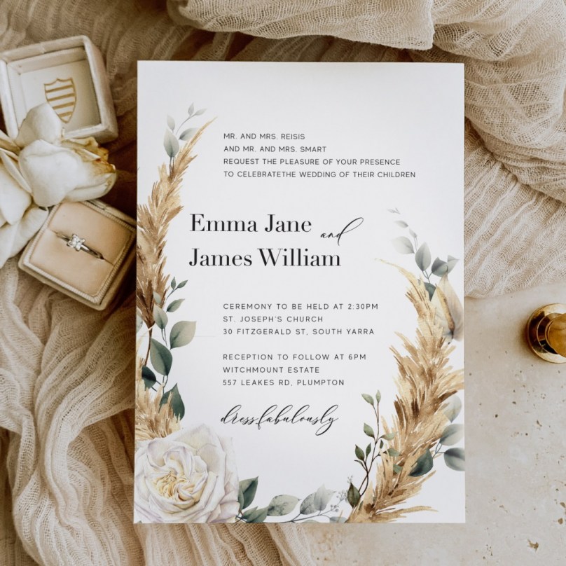 Modern Boho - Wedding Invitations - KI300-CP-25 - 189378