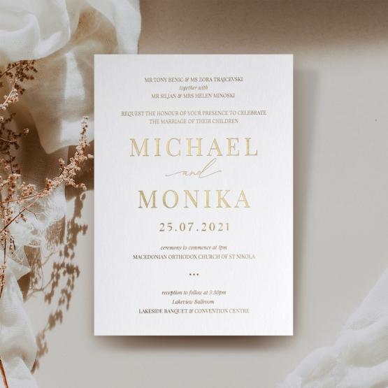 Modern Styling - Wedding Invitations - IC330-GG-01 - 184843