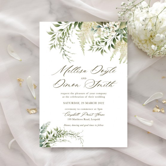 Native Flower Garland - Wedding Invitations - KI300-CP-26 - 188147