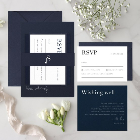 Modern Romance - Coloured Papers - Wedding Invitations - CR32-WI-05 - 186755