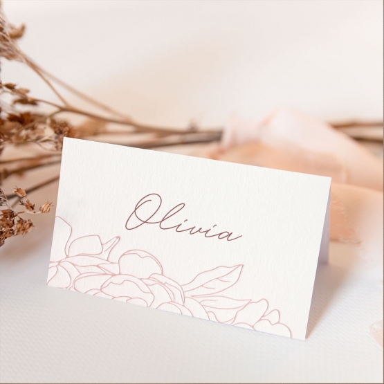 Blush Floral Letterpress Place Card - Place Cards - PD-IC330-PLP-PN-05-34 - 185833