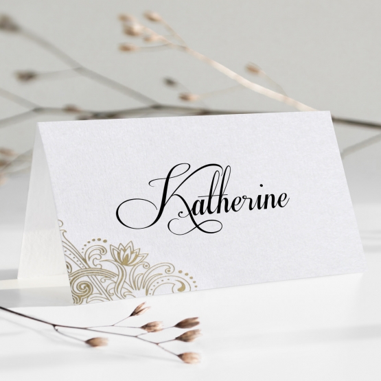 Glamourous Pre Foiled Place Card - Place Cards - PD-KI300-PFL-GG-05-7945 - 185372
