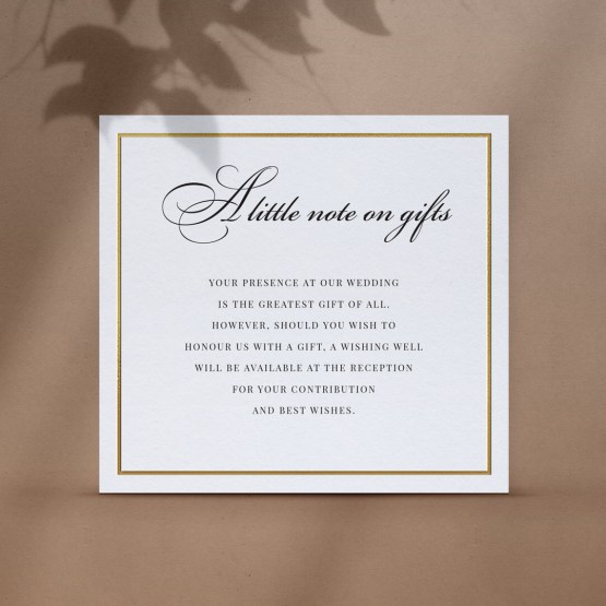 No Gifts, Please. • Persnickety Invitation Studio