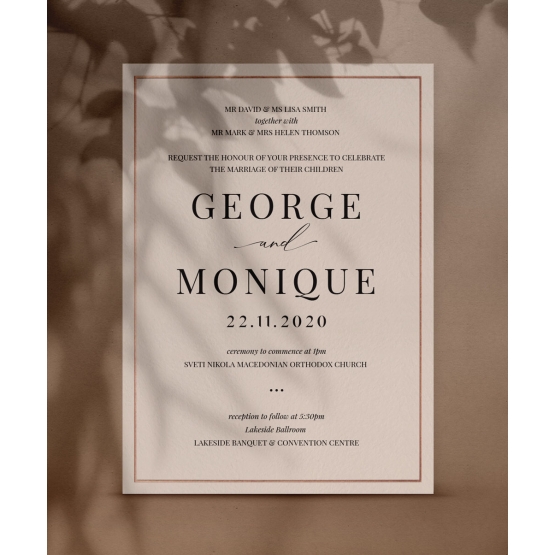 Romantic Blush and Foil - Wedding Invitations - PM-CP02-PFL-GG-01 - 184528