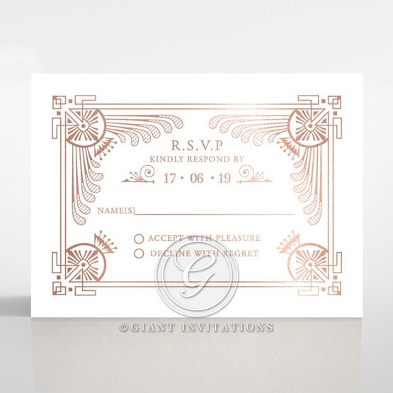 Regal Frame rsvp card DV116075-GW-RG
