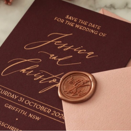 Rose Gold Foiled Blackberry - Wedding Invitations - WP-CR14-RG-01 - 185412