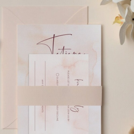 Watercoloured Blush - Wedding Invitations - GI-TI300-CP-06 - 185415