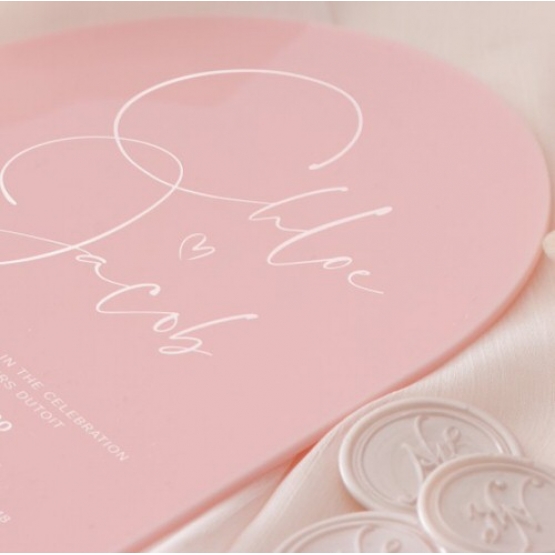 Arch Acrylic - Wedding Invitations - ACR-CL-DCWI-01 - 185409