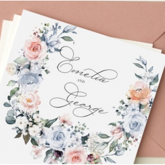 Floral Garland - Wedding Invitations - GI-TI300-CP-10 - 185417