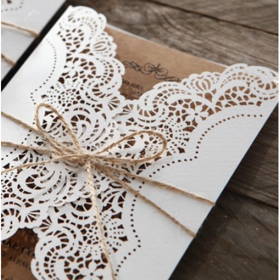 Country Glamour - Wedding Invitations - PWI114113-BW - 185492