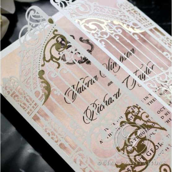 Ivory Victorian Gates - Wedding Invitations - PWI116031-PK - 185464