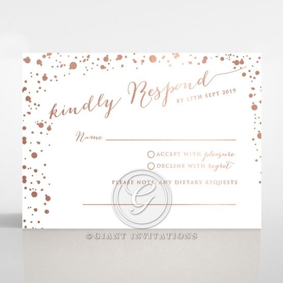 Star Dust rsvp card DV116119-GW-RG