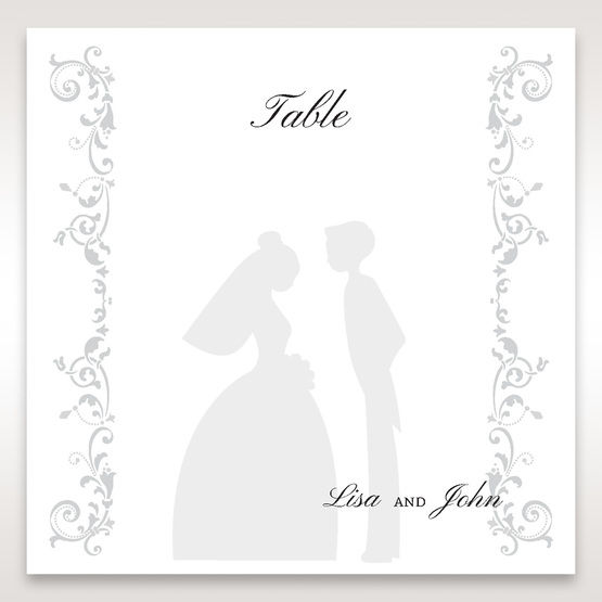 White Promise - Table Number Cards - Wedding Stationery - 49