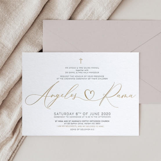 Uniting Heart - Wedding Invitations - IC55-GG-LP-BD-05 - 184870