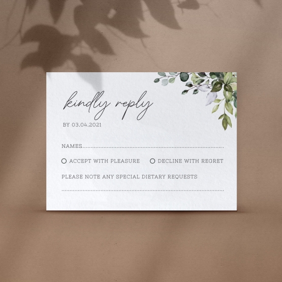 Lovely Greenery - RSVP Cards - VD-CP-32 - 185388