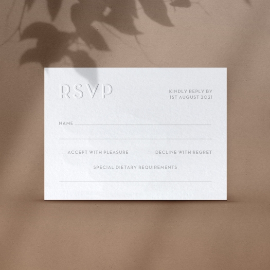 Blind Letterpress RSVP - RSVP Cards - VD-PL-31 - 185385