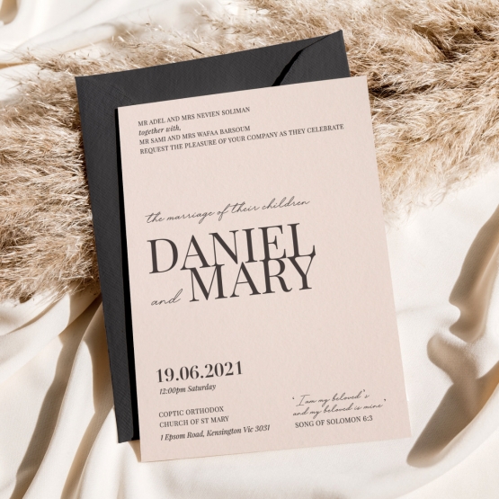 Grey and Pastel - Wedding Invitations - GI-CP300-GY-01 - 184787