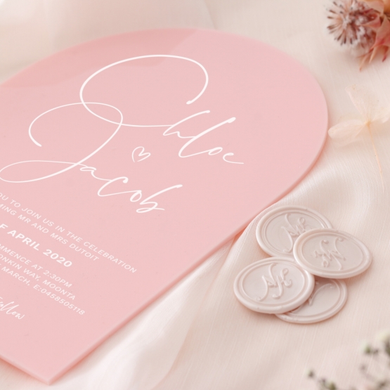 Arch Acrylic - Wedding Invitations - ACR-CL-DCWI-01 - 185242