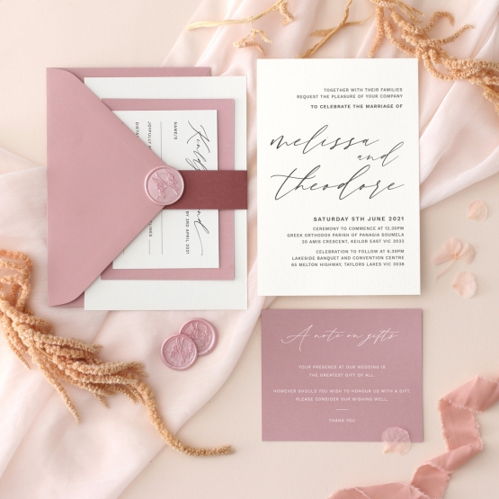 Classic Appeal - Wedding Invitations - KI300-BL-01 - 185280