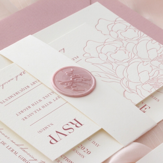 Pink Blush Florals - Wedding Invitations - PM-IC330-PLP-PN-05 - 185096