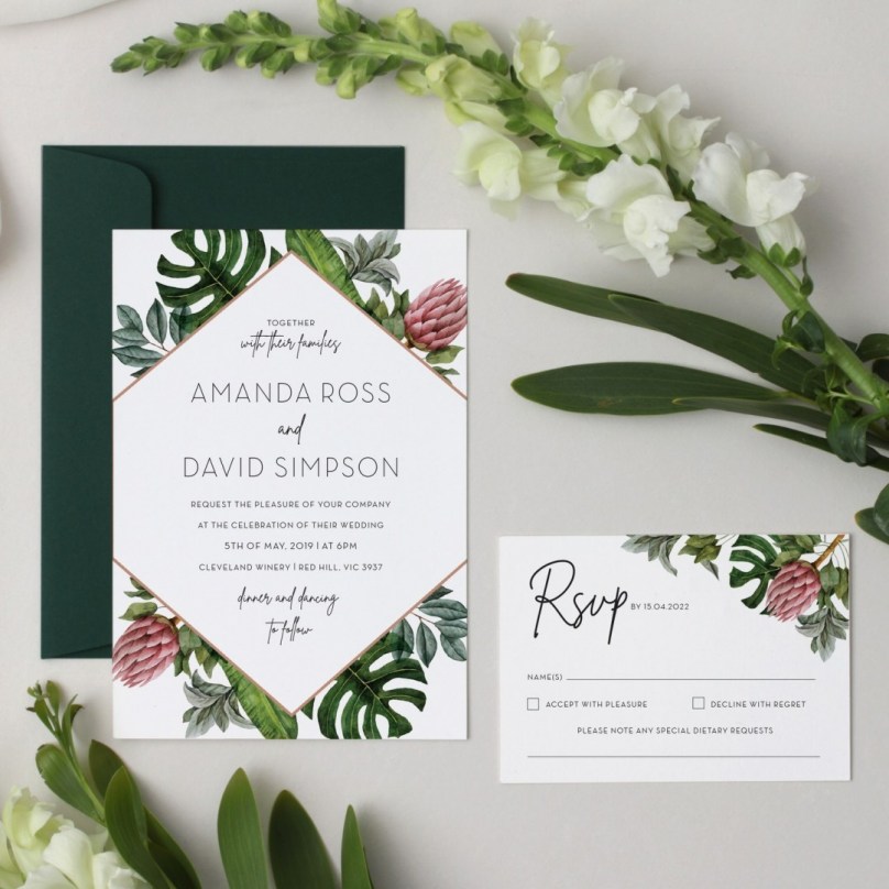 Botanical Island - Wedding Invitations - GI-TI300-CP-05 - 189355
