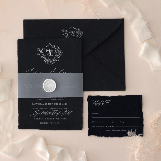 Magnificently Vintage - Wedding Invitations - DEBL-WI-01 - 185165