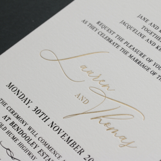 Foiled in Black and Gold - Wedding Invitations - IC330-GG-LPBL-BF-01 - 184875