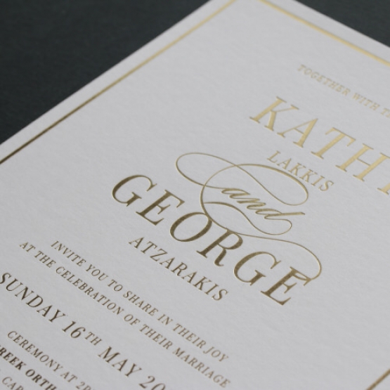 Regal Announcement - Wedding Invitations - KI300-GG-03 - 184836